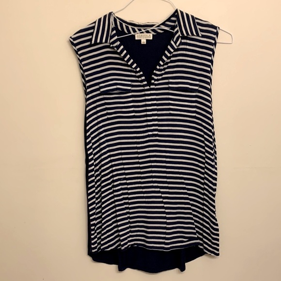 Blue striped sleeveless top - Picture 12 of 12